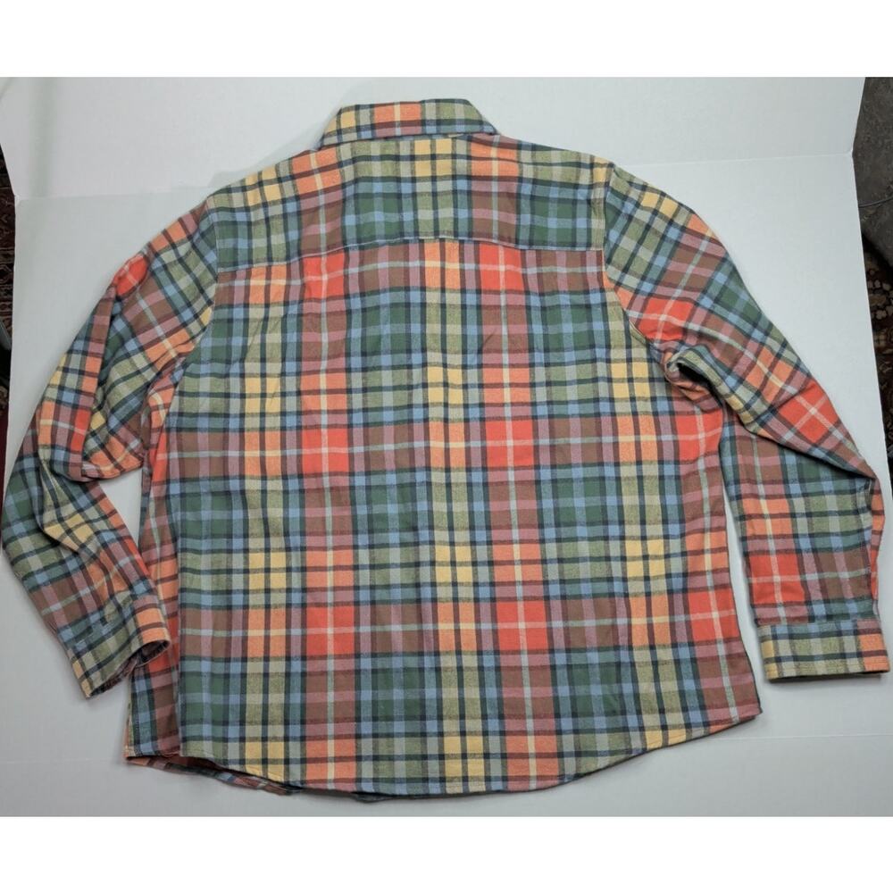 LL Bean Scotch Plaid Women Flannel Shirt Relaxed Fit XL Pet 279326 Buchanan Soft - Picture 6 of 6